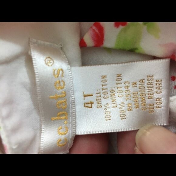 c.c. bates Girls Dress 4T criss cross back NWOT - Picture 3 of 3